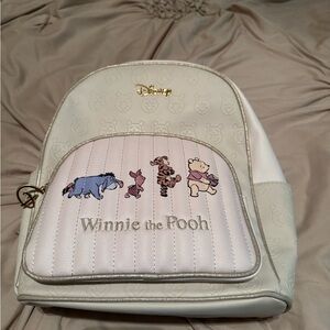 Disney Winnie the Pooh Kids Backpack - Cream and Gold